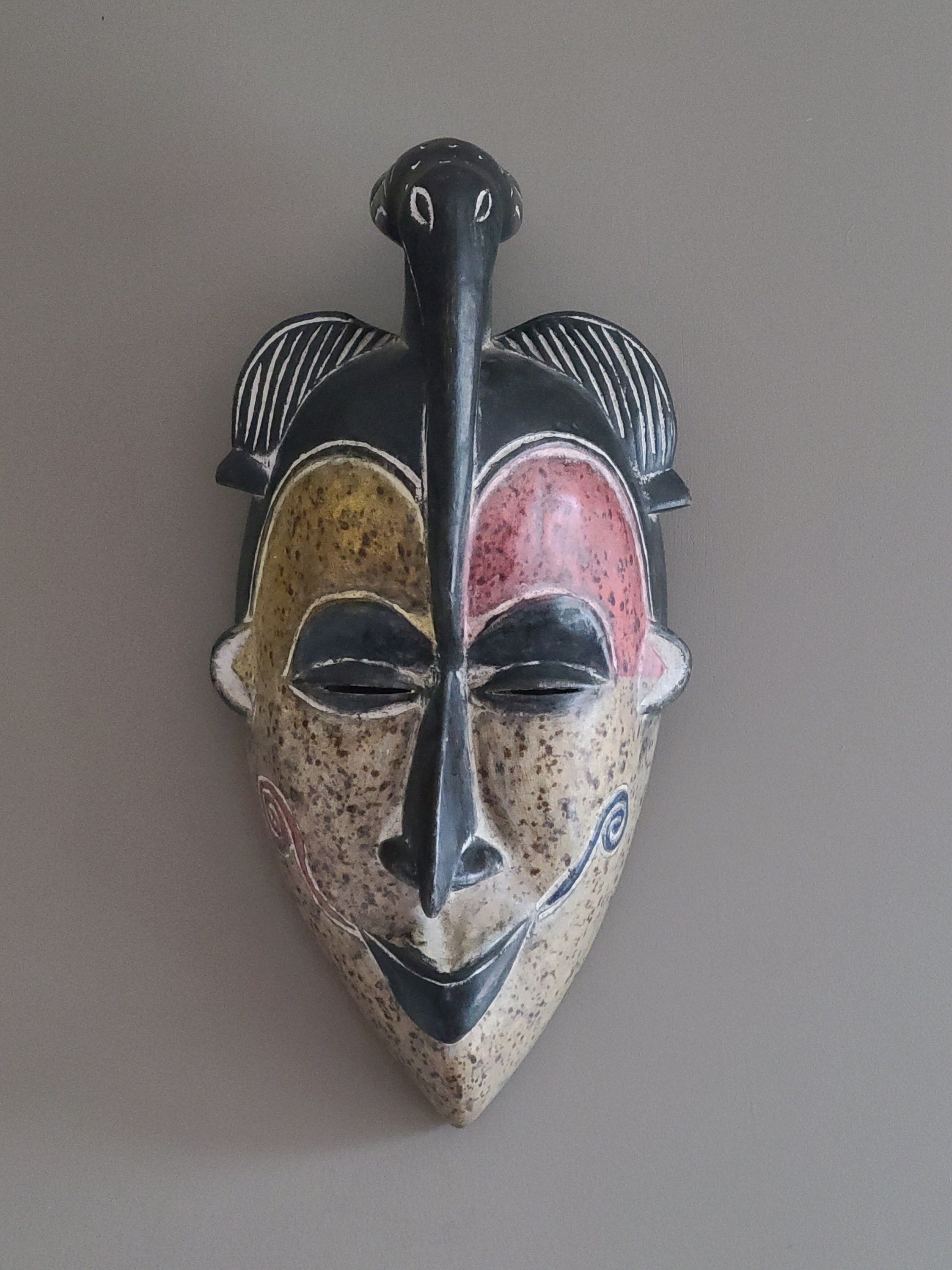 African Hand Carved Igbo Mask igbo Tribe Nigeria Male and Etsy