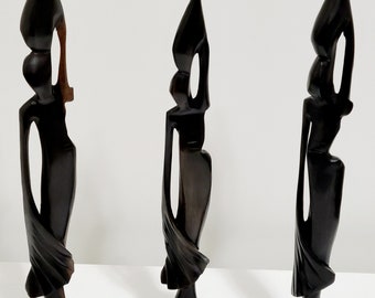 Ebony wood statue 9 inches