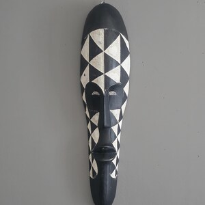 Hand carved mask/ Fang mask/ wall decor mask/ African wall art 16