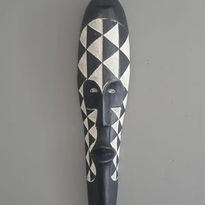 Hand carved mask/ Fang mask/ wall decor mask/ African wall art 18