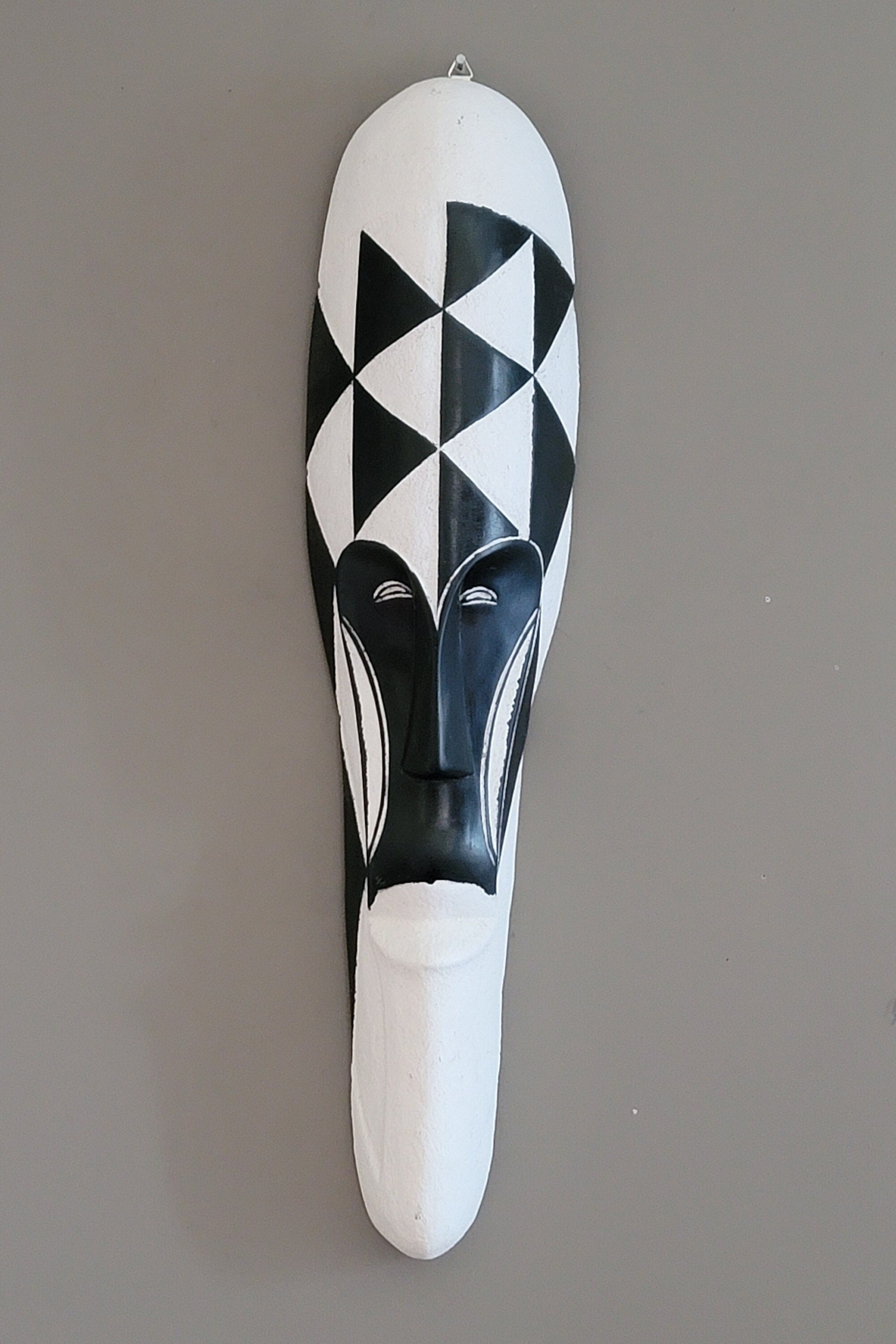 Hand Carved Mask/ Fang Mask/ Wall Decor Mask/ African Wall Art Etsy