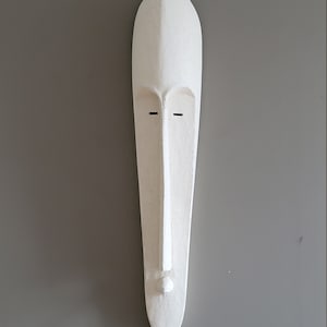 Hand carved mask/ Fang mask/ wall decor mask/ African wall art