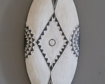 African wood shield 25 inches