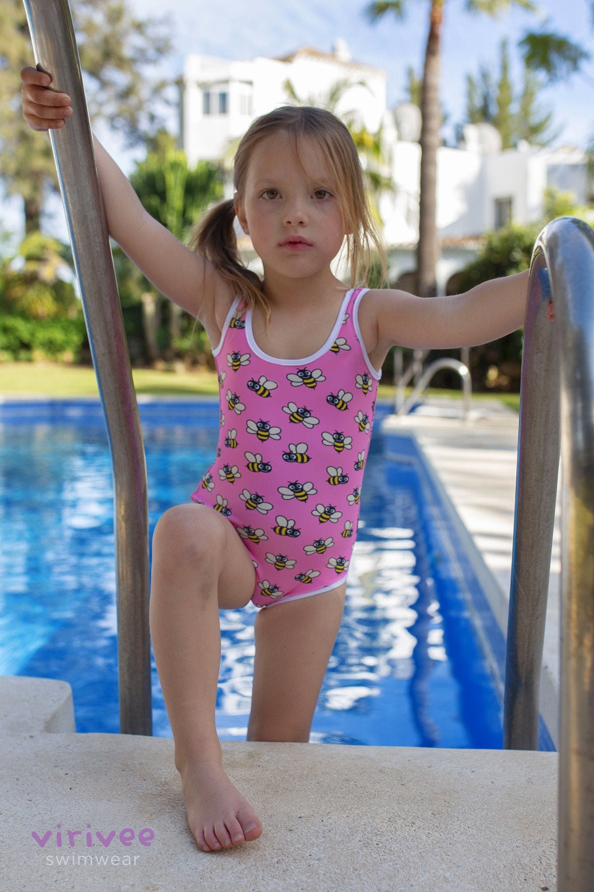 Century Star Toddler Girls One Piece Swimsuit Cute Swim Suit for Kids Girls Bathing Suits for Girls Beach Swimwear 