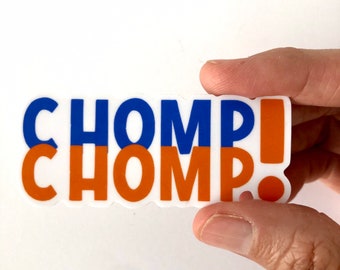 Chomp Sticker - Cute Gator - Alligator Sticker - Waterproof sticker -Gators Inspired Sticker - University of Florida - Florida Gators - UF