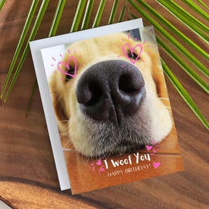 Chien carte-Golden Retriever carte-Goldendoodle carte de voeux-carte de tous les jours-amitié carte-cartes faites main-cartes pour enfants-chien carte sur le thème