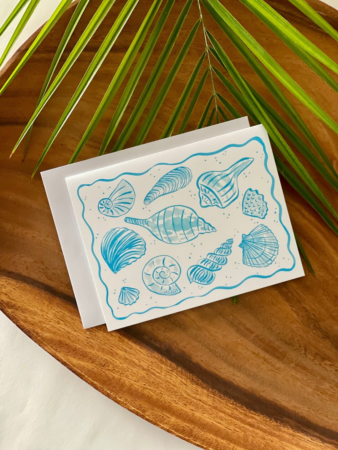 Seashell Greeting Cards-watercolor Beach Cards-beach Note Cards-shell ...