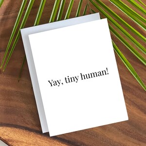 Tarjeta de bebé recién nacido - Tarjeta para nuevos padres - Tarjeta divertida para nuevos padres - Humor atrevido - Tarjeta divertida para bebé - Baby shower divertido - Bebé nuevo divertido - Mamá primeriza