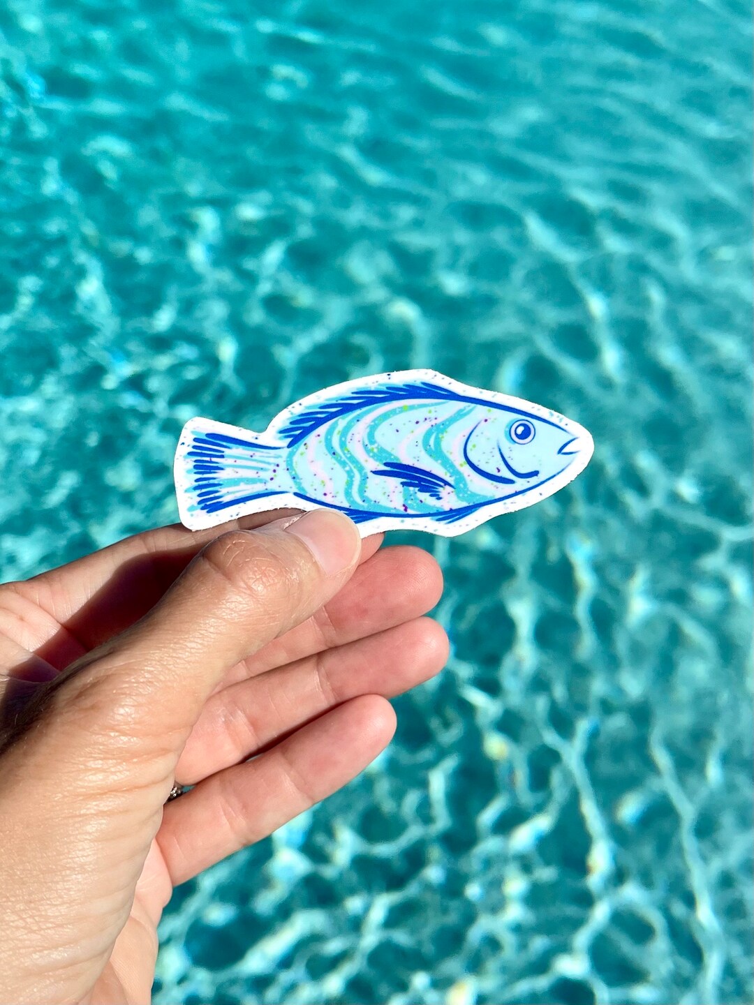Fish Sticker - Fishing Laptop Sticker - Lilly Inspired - Fish Decal ...