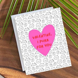 Chat Saint-Valentin pour amoureux des chats-Saint-Valentin de chat-chat drôle Saint-Valentin-chat mignon cartes-j'aime mon chat carte-chat Lady Valentine