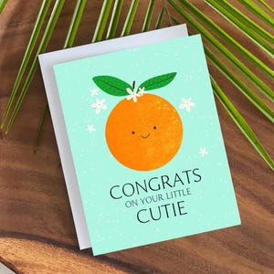 Baby Karte-Gender Neutral Baby Card-Neues Baby-Welcome Baby-Cutie-Neue Eltern-Baby Sprinkle-Cute Baby Shower Card-Welcome Little One