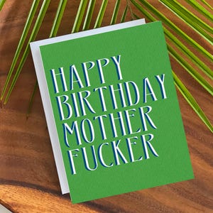 Filho da puta - Cartão de aniversário engraçado - Incentivo - Humor ousado - Feliz aniversário - Cartões em branco - Cartões de felicitações - Feliz aniversário, filho da puta