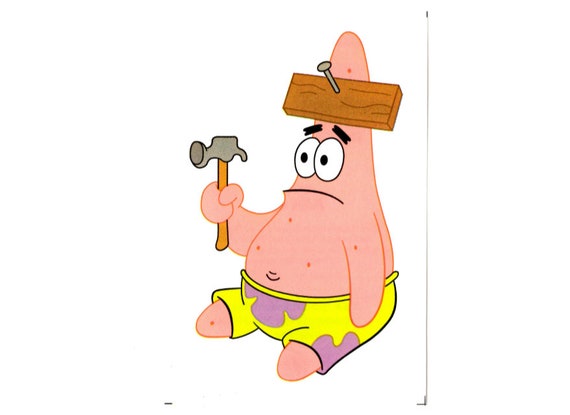 Patrick With Long Nails Meme - Cinzento Wallpaper