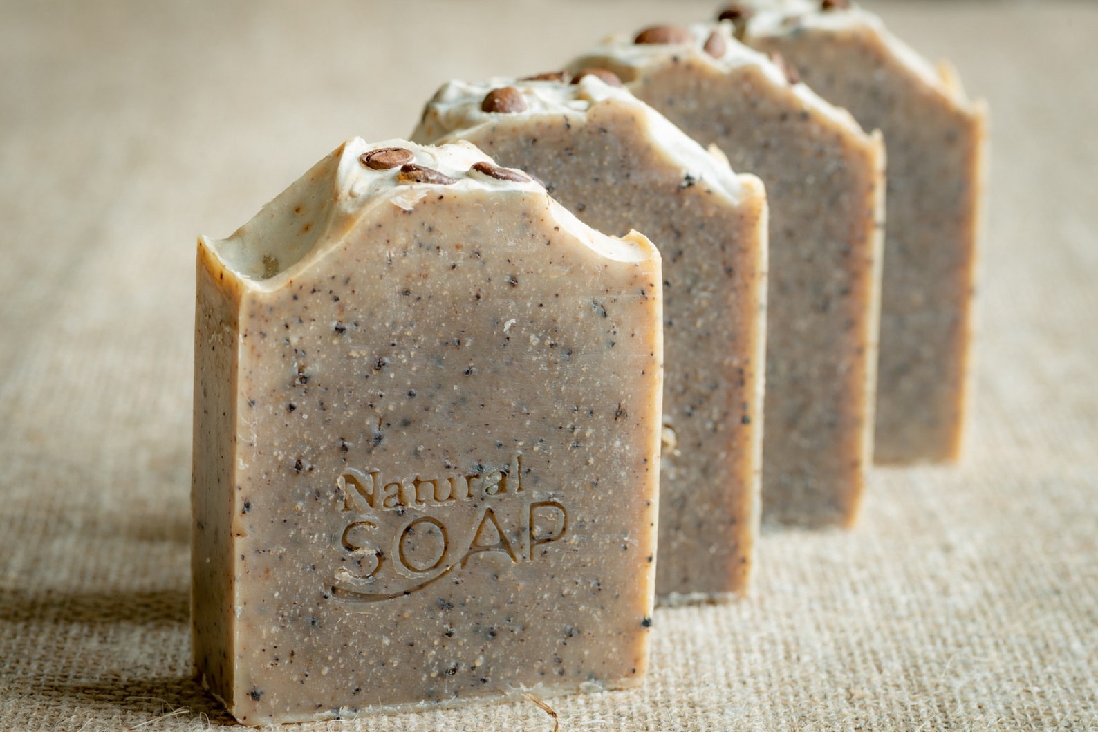 Coffee Ground & Lard Scrub Soap Bar Handmade with Jojoba oil Etsy