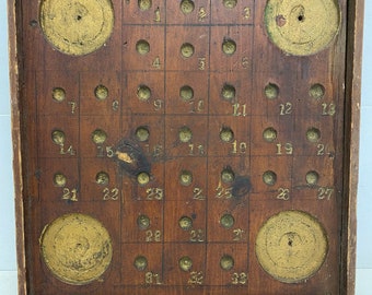 antique wooden marble run