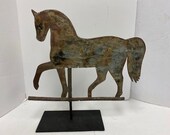 Antique tin horse weathervane