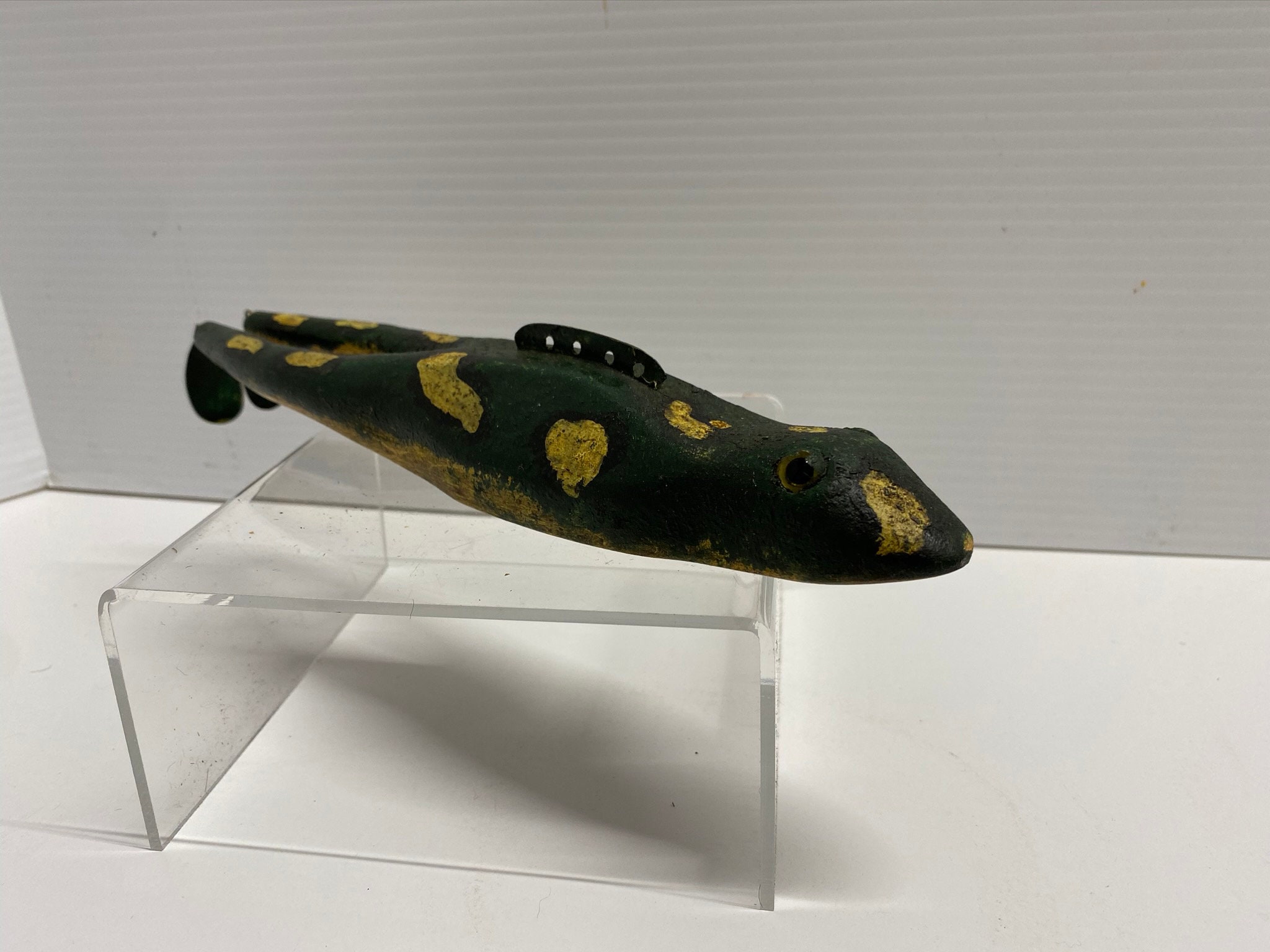 Antique ice fishing frog decoy Etsy