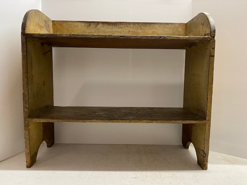 Primitive antique PA bucket bench Etsy