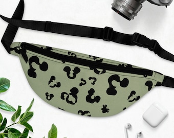 Safari-Maus Bauchtasche | Animal Kingdom Bauchtasche | Umhängetasche | Hüfttasche | Parka Tasche | Disney inspirierte Dschungel Tasche
