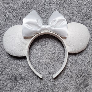 Leather Bridal Mouse Ears | Disney Inspired Mouse Ears | Disney Wedding Accessories