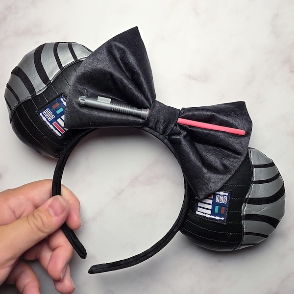 Dark Side Ears | Vader Inspired Ears | Star Wars Inspired Ears | Disney Inspired Ears | Mouse Ears