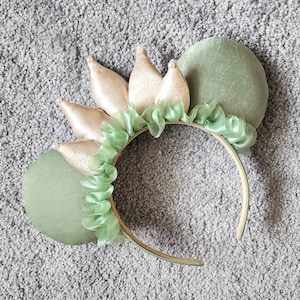 Piękno Bayou | Uszy inspirowane Księżniczką i Żabą | Uszy Myszki | Opaska na głowę z Uszkami Myszki