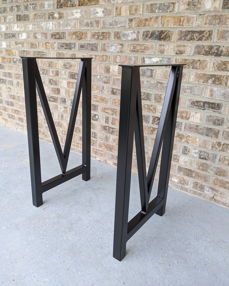 DIY Sofa Table Legs Set of Two Steel Table Legs Handmade Etsy