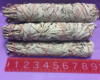 White Sage/Clearing Energy/Feng Shui/Native American Tradition/Bundle/House Cleansing/3 Sizes/