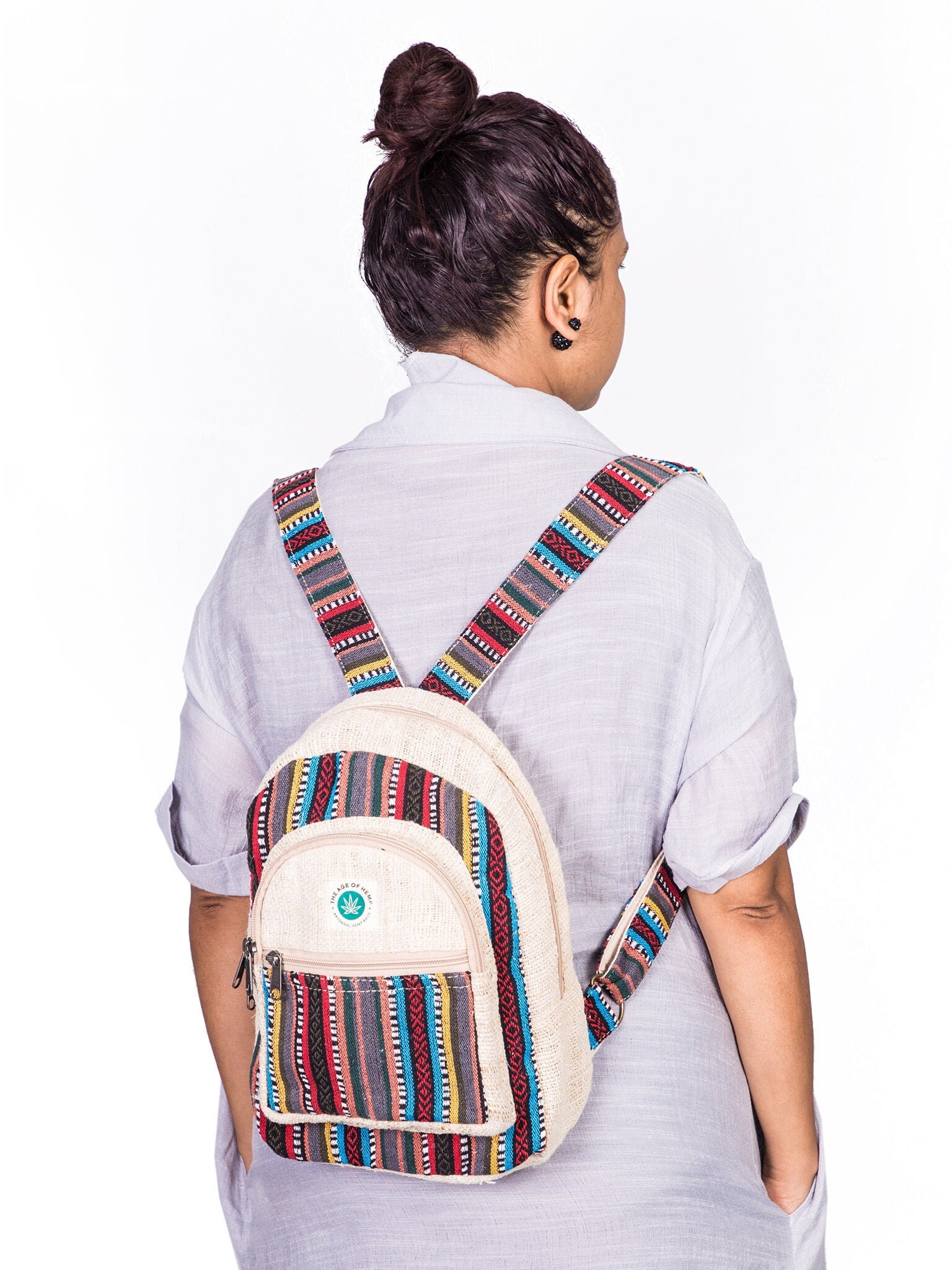 hemp cotton backpack