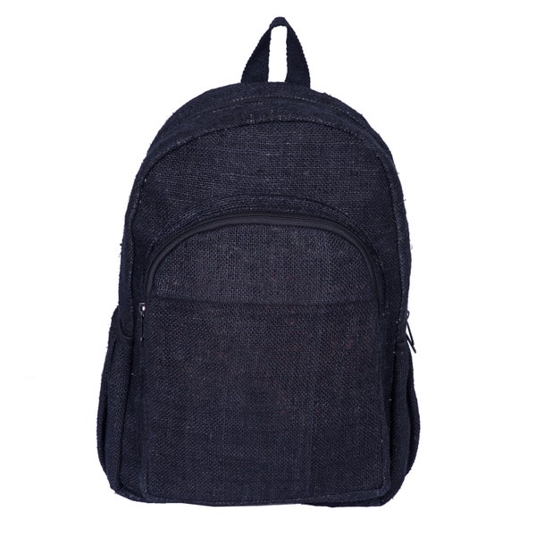 Black Backpack | Hemp Backpack | Men's Backpack | Women's Backpack | Back to School Backpack