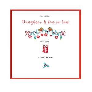 Handmade Daughter & Son in law Christmas Card