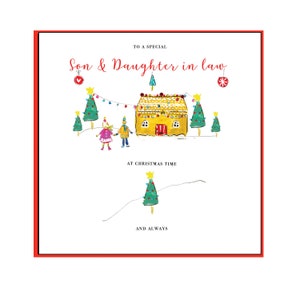 Handmade Son & Daughter in law Christmas Card