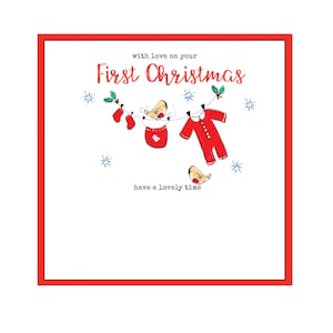 La première carte de Noël de Handmade Baby