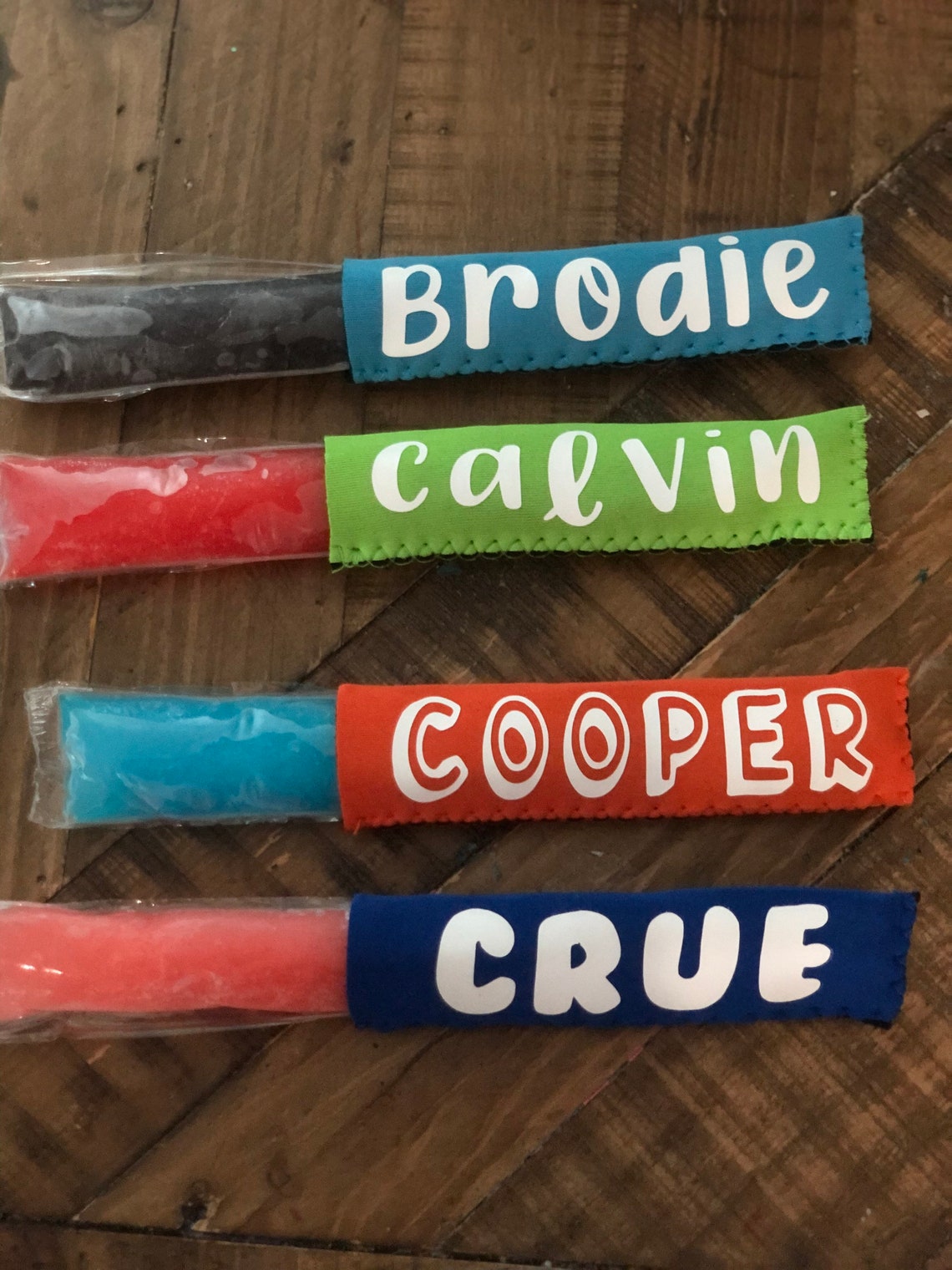 Personalized Popsicle koozies Etsy
