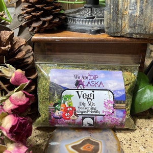 Vegi Dip Mix Refill Bag Bulk Veggie Vegetable Soup Starter Stew Starter Made in Alaska Vegi Dip Mix Salad Dressing