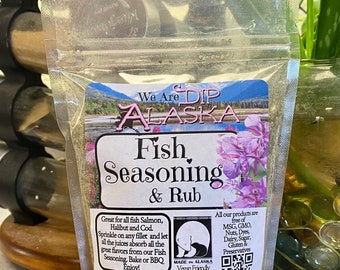 Fish Seasoning Salmon Cod Halibut Trout Rub Seasoning Salmon Dip Mix