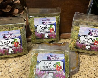 4 Pack Vegi Dip Mix vegi potato chip dip mix Alaska Dip Mix soup starter stew starter 4 Individual packets