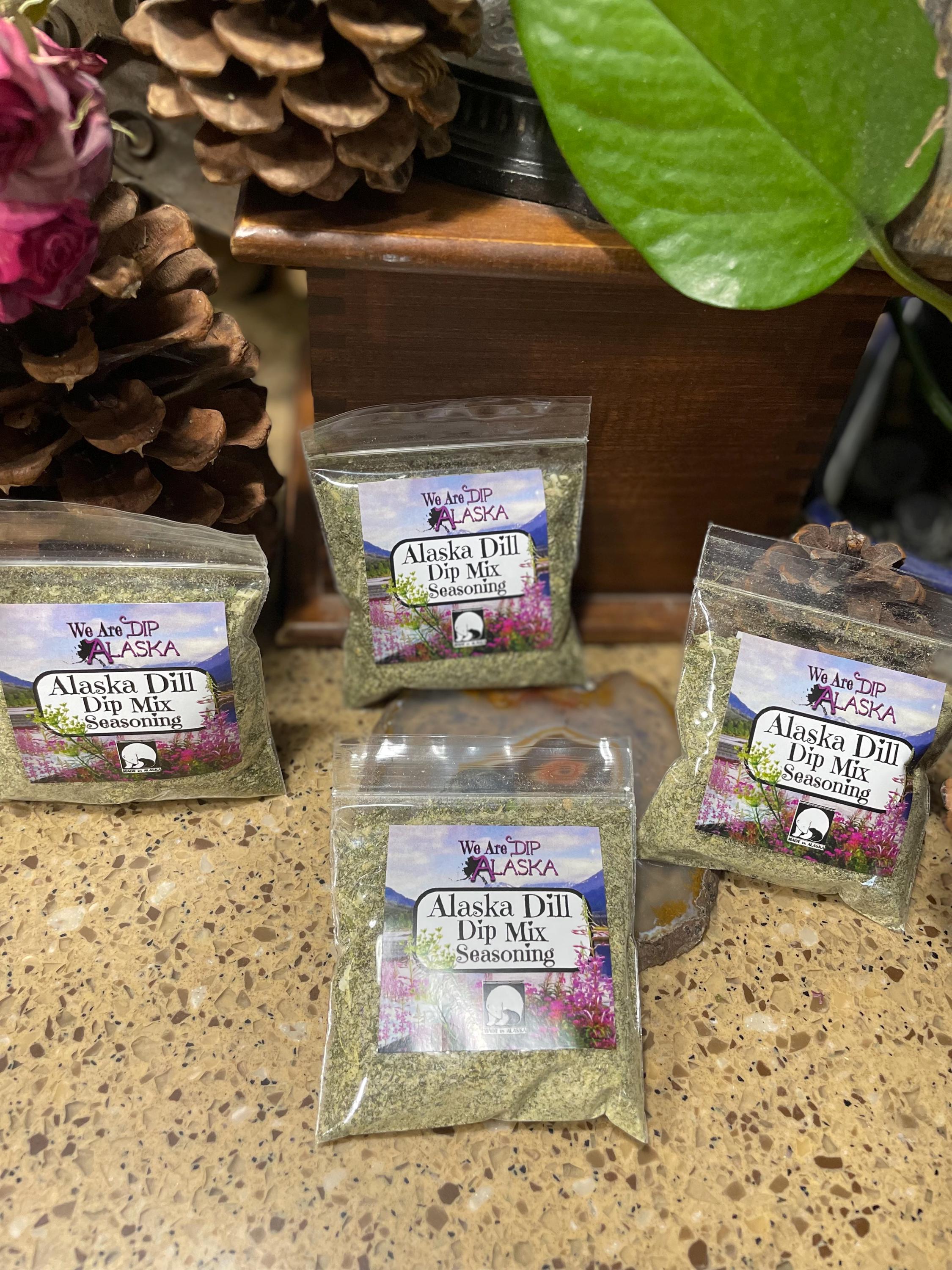 4 pack Alaska Dill Dip Mix Seasoning Dip Made in Alaska Dressing Fresh Tangy