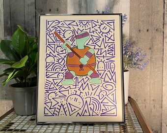 Teenage Mutant Ninja Turtles—Donatello—Copic and Sharpie Marker Art—8”x6”—Unframed