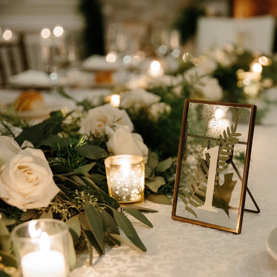 RENTAL Gold Frame Table Numbers for Special Event/wedding/shower With