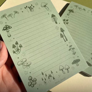 Mushroom Notepad A6