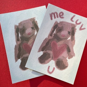 Silly Love Hase Karte | Liebe Postkarte