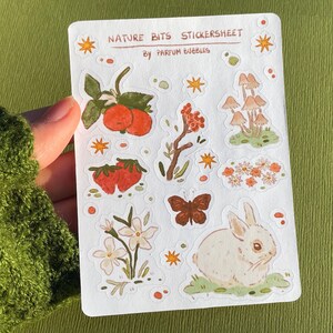 Nature Bits Stickersheet | Vinyl Stickersheet