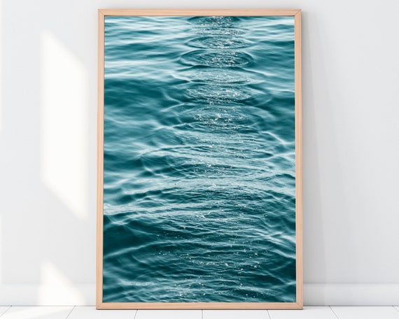 Water Rings Print, Calming Wall Art, Pacific Ocean Print, Beach Decor, California Photo, Wall Decor, Beach House Decor, Wall Art, Fine Art