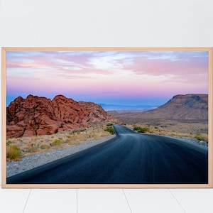 Red Rock Canyon, Sunset, Las Vegas, Landscape, Sunset Art, Desert Art, Desert Photography, Desert Wall Decor, Nevada, Sunsets, Desert Decor