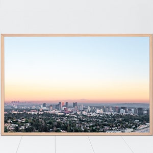 Los Angeles Sunset, California Coast Wall Art, Cityscape, Los Angeles California, City of Angels, Sunrise