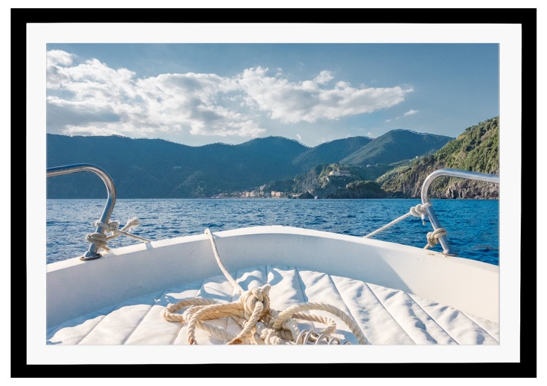 Italy Wall Art Italian Decor Travel Photography Boat Wall Art Cinque Terre Boat Photo Mediterranean Sea Print Home Decor