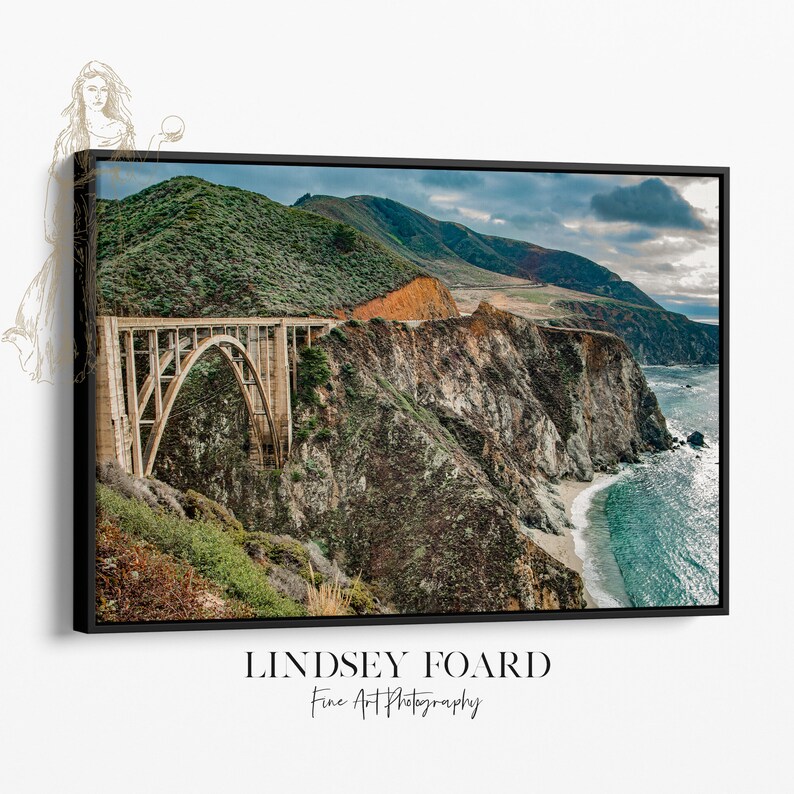 California Photography, Bixby Bridge Photo, Big Sur Photo, California, Pacific Ocean, Cliffs, Travel Photography, Wall Art, Home Decor immagine 5