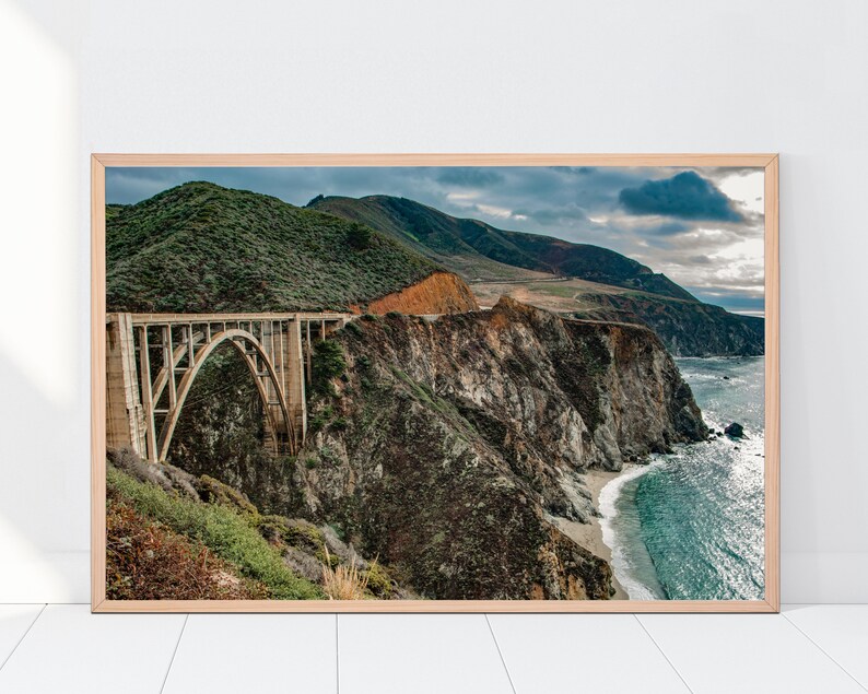 California Photography, Bixby Bridge Photo, Big Sur Photo, California, Pacific Ocean, Cliffs, Travel Photography, Wall Art, Home Decor immagine 1