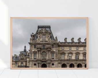 Paris Photo, Louvre Museum Print, Travel Photography, Louvre Architectural Print, Paris Wall Art, Francophile Gifts